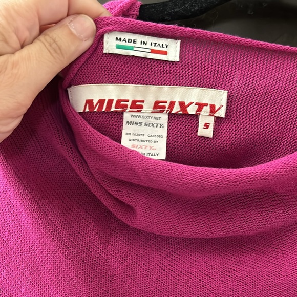 Asymmetric Miss Sixty made in Italy knit sweater - Picture 4 of 7